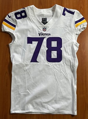 NIKE Minnesota Vikings WHITE 78 Authentic NFL ON FIELD Jersey 2019 Size 48 