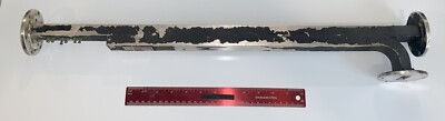WR137 Directional Coupler, 5.85 - 8.2GHz, Brass/Silver, UG344 Flanges, USED