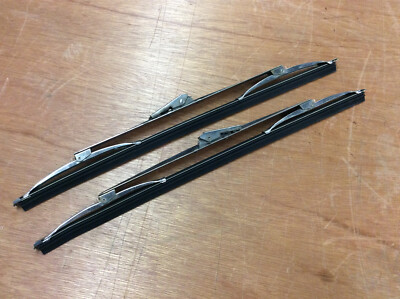 Vintage ANCO 15'' Anti Wind Lift Wiper Blades & Holders PAIR from a 1966 Corvette