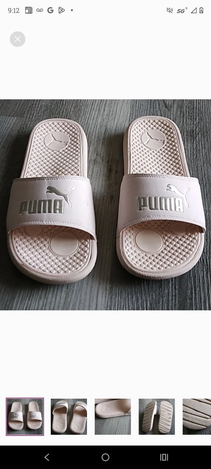 Sandali donna rosa Puma taglia 10