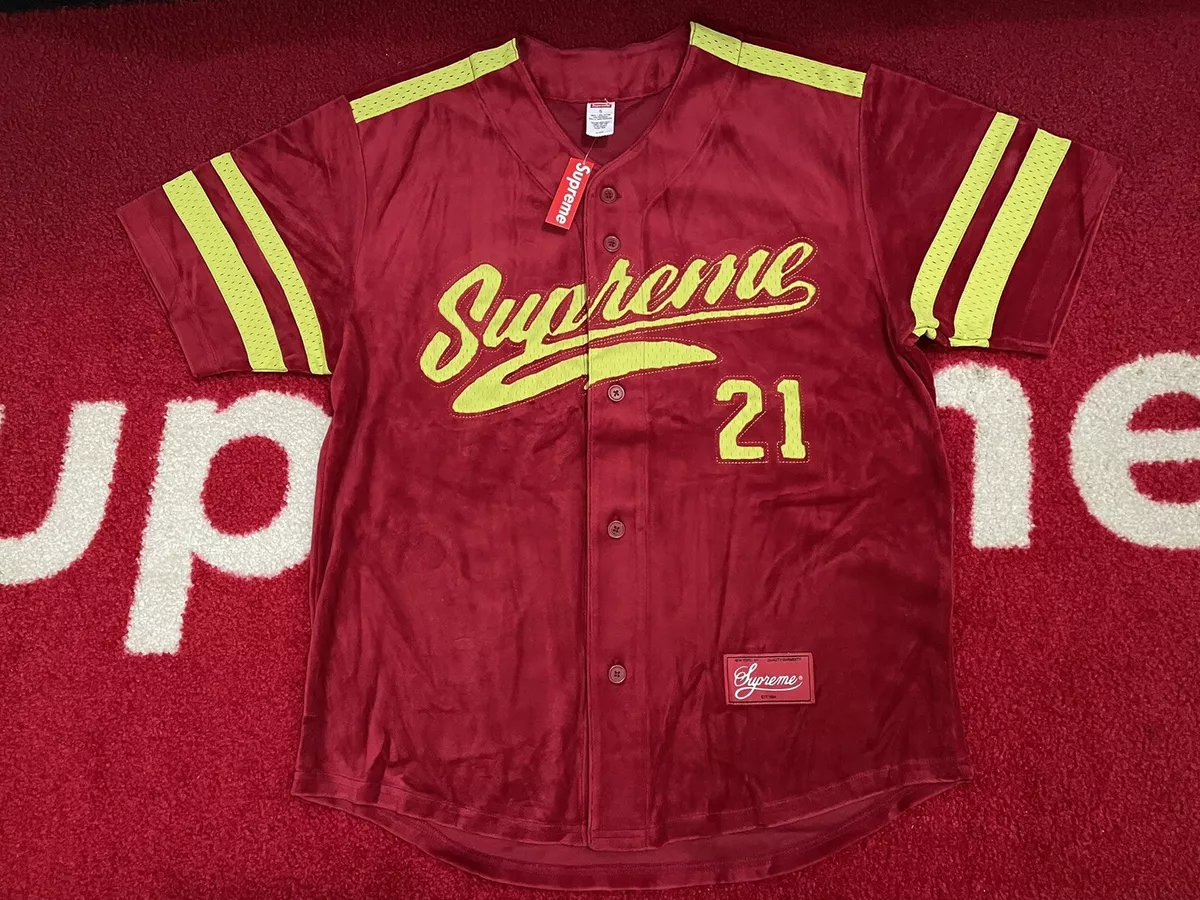 Supreme Velour Baseball Jersey