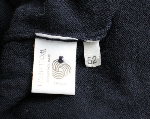 Jersey MAYSER para hombre (UE) 52 polo de lana pura manga larga tejido apretado - Imagen 7 de 8