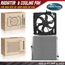 Radiator & Cooling Fan Assembly Kit for BMW E70 X5	2007-2010 V8 4.8L 17427598738