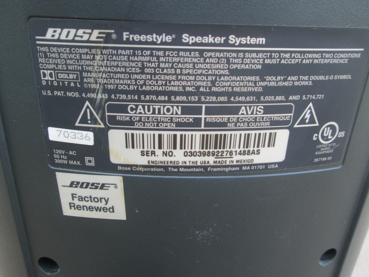 Bose Freestyle Speaker System Subwoofer Only | eBay
