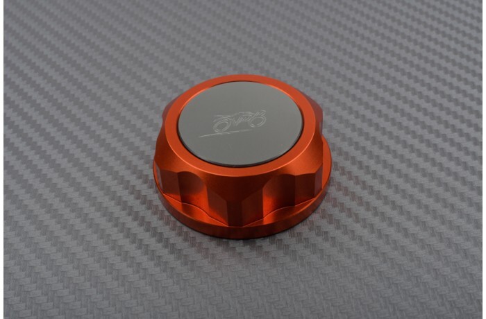 Écrou de colonne de direction titane et orange pour moto Yamaha YZF-R6 2001-2002