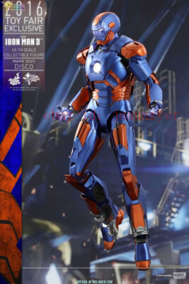 Perfect Hot Toys 1/6 Mms371 Iron Man 3 Mark Xxvii Disco Action Figure New Toy