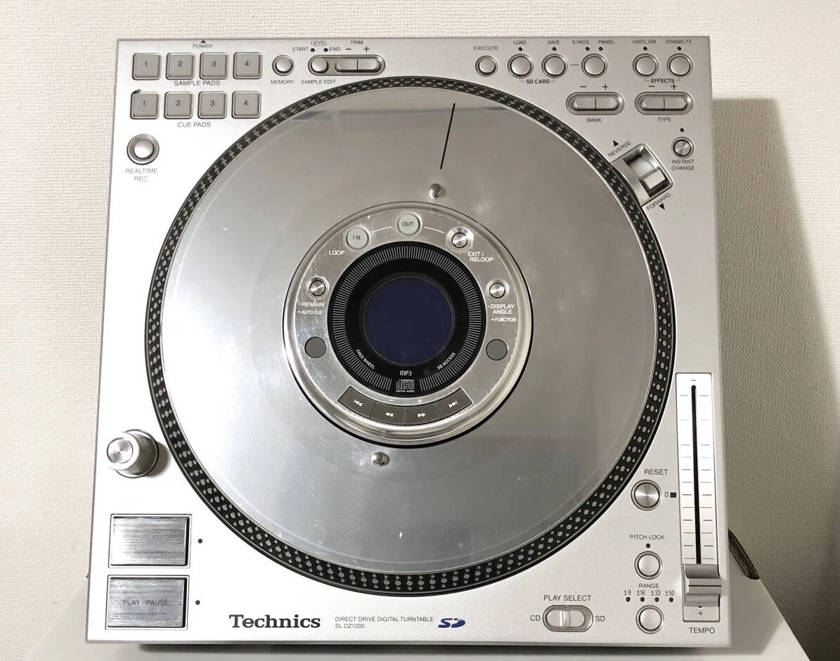 Technics SL-DZ1200 CDJ DJ Equipment CD Player Turntable w/ BOX Very Good FS
