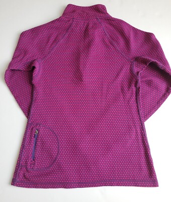 Eddie Bauer Women's S Top Base Layer Purple 1/4 Zip Long Sleeve