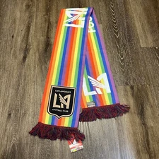 LAFC Los Angeles MLS Football Club Pride Scarf Soccer Futbol NEW Long Rainbow