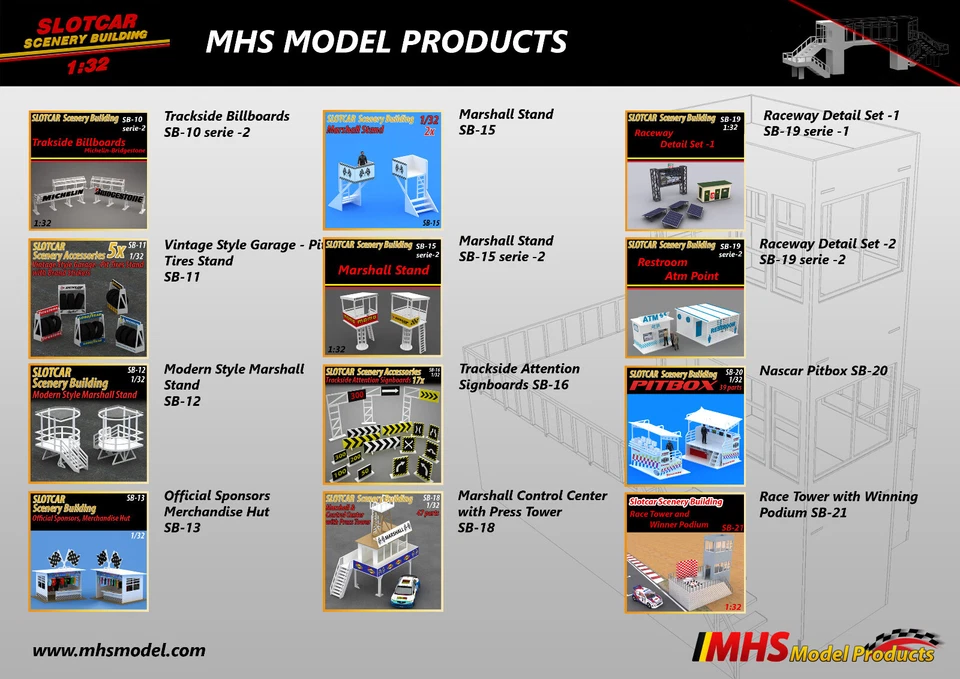 Slotcar Paisaje Edificio Centro Médico Scalextric, Carrera Foto 4 de 4