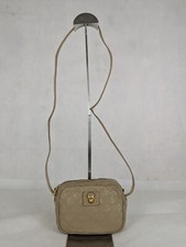 MARC JACOBS Small Leather Quilted Gold Hardware Zip Crossbody BAG