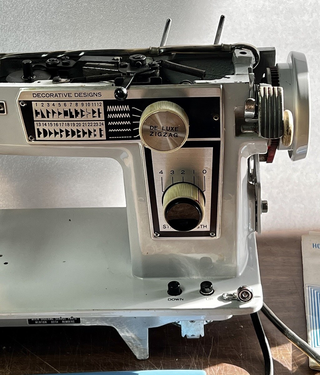 Vintage Used Dressmaker DeLuxe Zig-Zag S-3000 Sewing Machine Vintage Used Dressmaker DeLuxe Zig-Zag S-3000 Sewing Machine