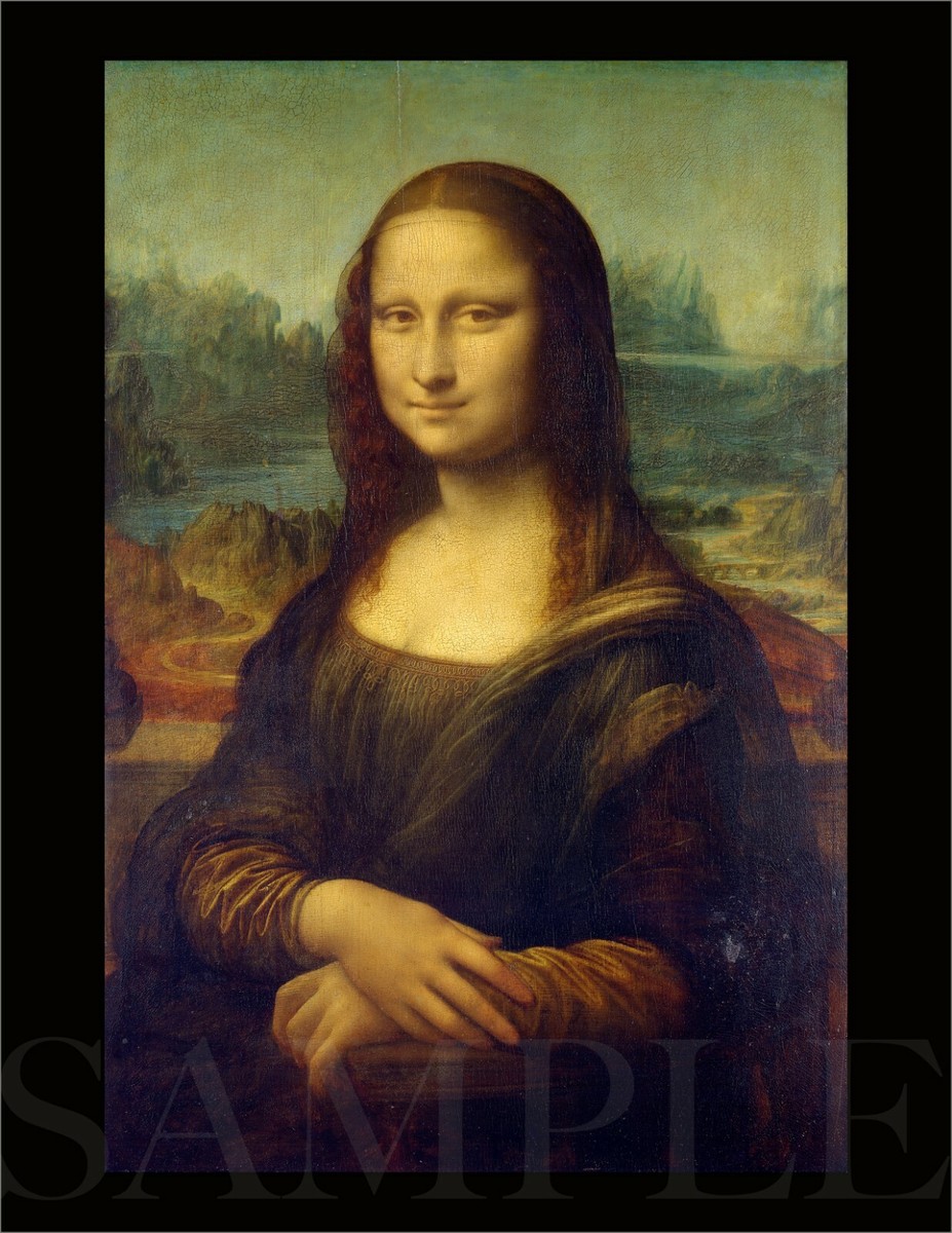 8.5x11 Vintage Mona Lisa Fine Art Color Print Picture Poster Women