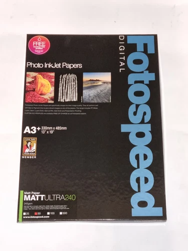Fotospeed 7D117 - A3+ - Matt Ultra 240gsm Inkjet Paper - 50 Pack