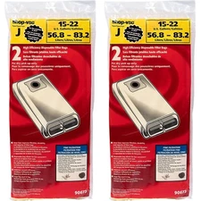 Fits For Shop Vac Type J 15-22 Gallon High Efficiency Filter Bags 4pk # 90673