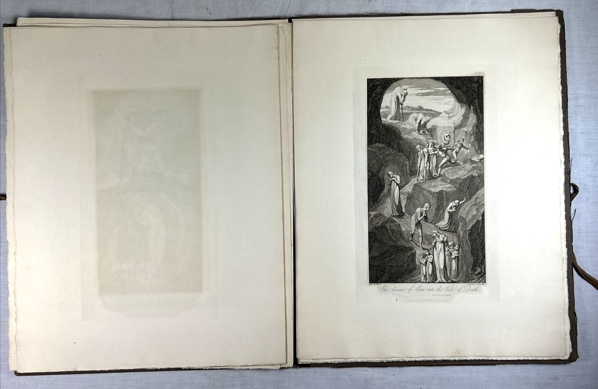 ウィリアム・ブレイク　挿画本　The Grave 銅版画 12点　1903年 WILLIAM BLAKE 12 DESIGNS FOR 