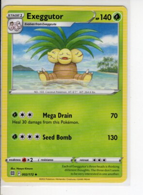 EXEGGUTOR BRILLIANT STARS SET POKEMON CARD 002/172 NM/M