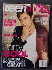 Teen Vogue Magazine Dec/Jan 2015 - Austin Mahone outdated old discontinued