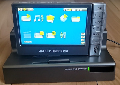 Archos 604 Digital Media Player WiFi 4.3'' Portable & DVR Station - TESTED READ
