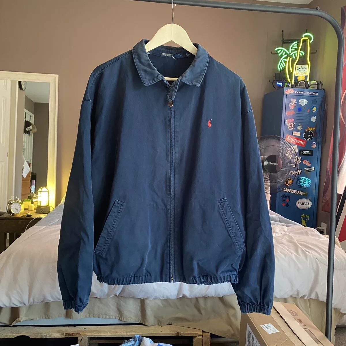 vintage blue jacket