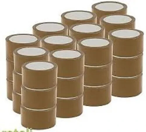 36 ROTOLI NASTRO ADESIVO SILENZIOSO 50x66m AVANA IMBALLAGGIO