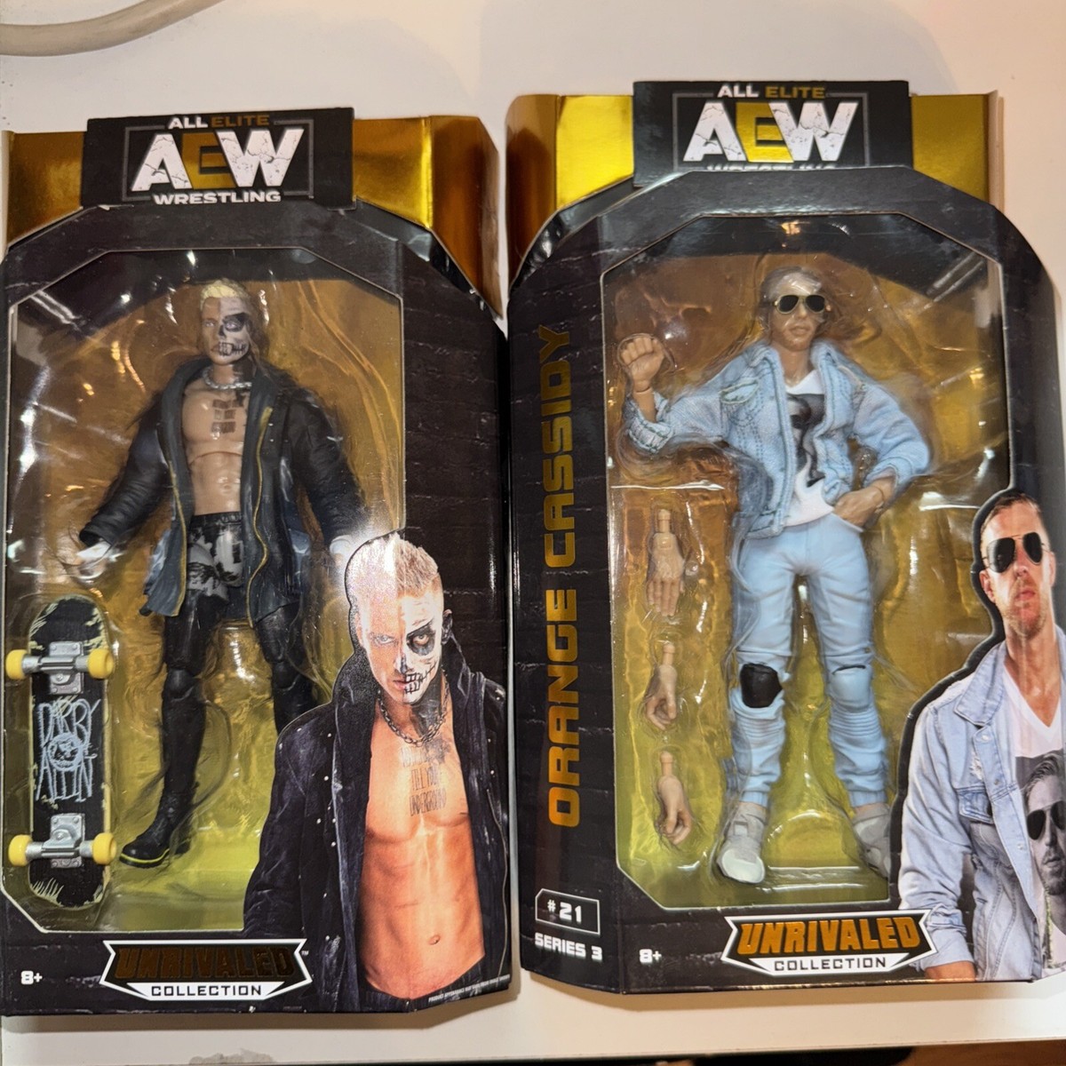 Jazwares Orange Cassidy Darby Allin AEW Unrivaled Series Wrestling