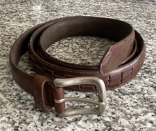 VTG Brown Leather Belt - Size 40/115