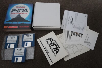 Nighthawk F-117A Stealth Fighter 2.0 von Acid Software Original Amiga Spiel sehr guter Zustand