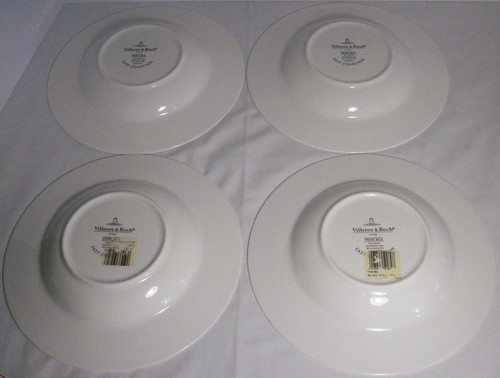Villeroy & Boch: TWIST BEA: Easy Collection: 4 Rimmed Soup Bowls: EXC: NR - Picture 3 of 4