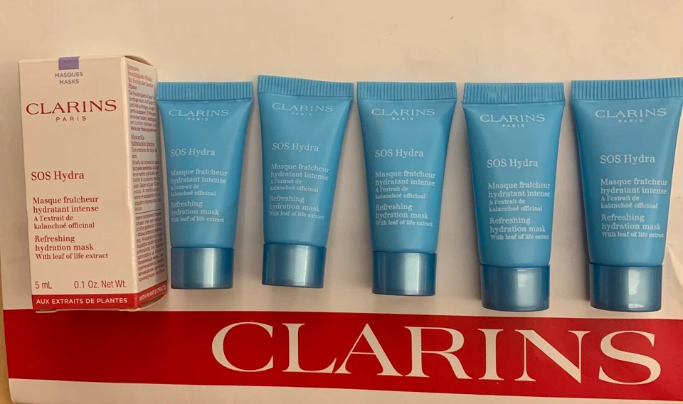 CLARINS SOS Hydra Refreshing Hydration Mask 5ml x 5 = 25ml - Image 2 of 4