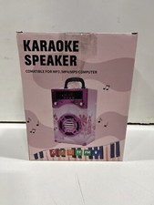 IndeCool Kids Bluetooth Karaoke Machine with 2 Microphones