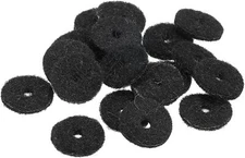 MECCANIXITY Guitar Strap Button Felt Washer Lock Block Black 