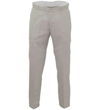 Relco Mens Stay Press Stone Beige Trousers Sta Press Retro Mod Skin Ska VTG