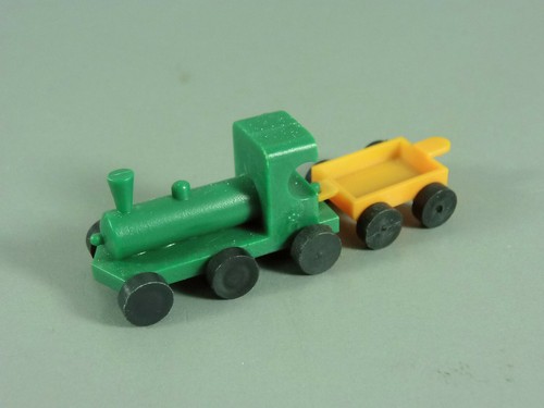 Loks: Locomotoras Estilizadas D/EU 1984/85 - Nr. 3 Verde, Remolque Naranja - 第 1/1 張圖片