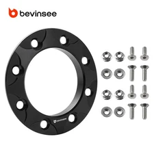 BEVINSEE Anodized Black 3.1" Pipe Fender Exit Bezel Trim Flange Kit