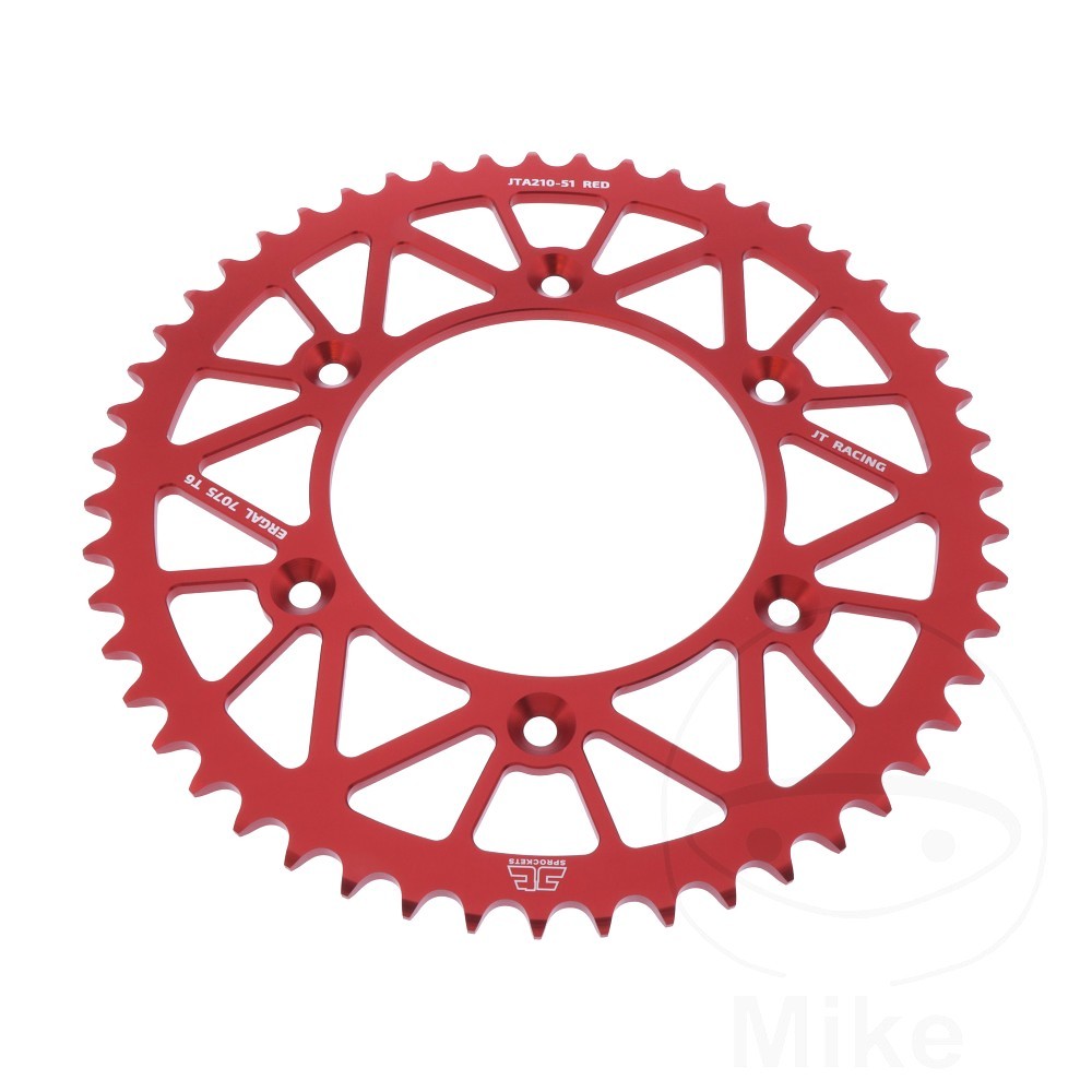 JT Rear Sprocket Aluminium 51 T 520 P JTA210.51RED Fits HM-Moto CRE-F 290 07-08