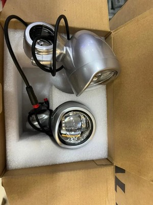 Genuine Royal Enfield Fog LED Auxiliary Lights Silver Super Meteor & Shotgun 650