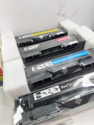 New/Sealed - New Target Toner Cartridges 414A w/ Chip | BK/C/Y/M | W2020A 21A 22 - Picture 3 of 8