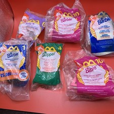 1998-1999 McDonalds Barbie  Friends Happy Meal Toys - Sealed lot of 6
