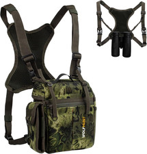 Binoculars Harness, Bino Chest Pack with Rangefinder Pouch, Binoculars Bags Magn