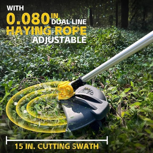 ORBLON Cordless 15-inch Weed Wacker & Edger,Brushless Motor, NEW - Picture 3 of 6