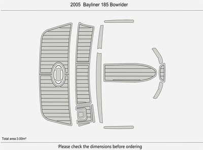 2005 Bayliner 185 Bowrider DuraEVA Boat flooring