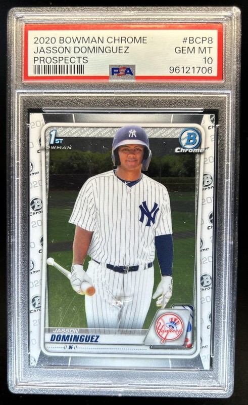 2020 Bowman Jasson Dominguez Chrome Prospects #BCP-8 Yankees PSA 10 GEM MINT