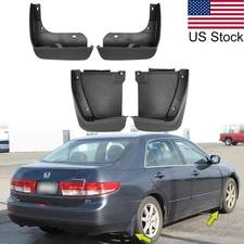 4pcs Front & Rear Mud Flaps Splash Guards Mudguard For Honda Accord Sedan 03-07