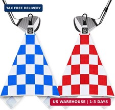 2 Pack 16 24 Inch Magnetic Golf Towels, Waffle Weave Pattern Microfiber Golf T