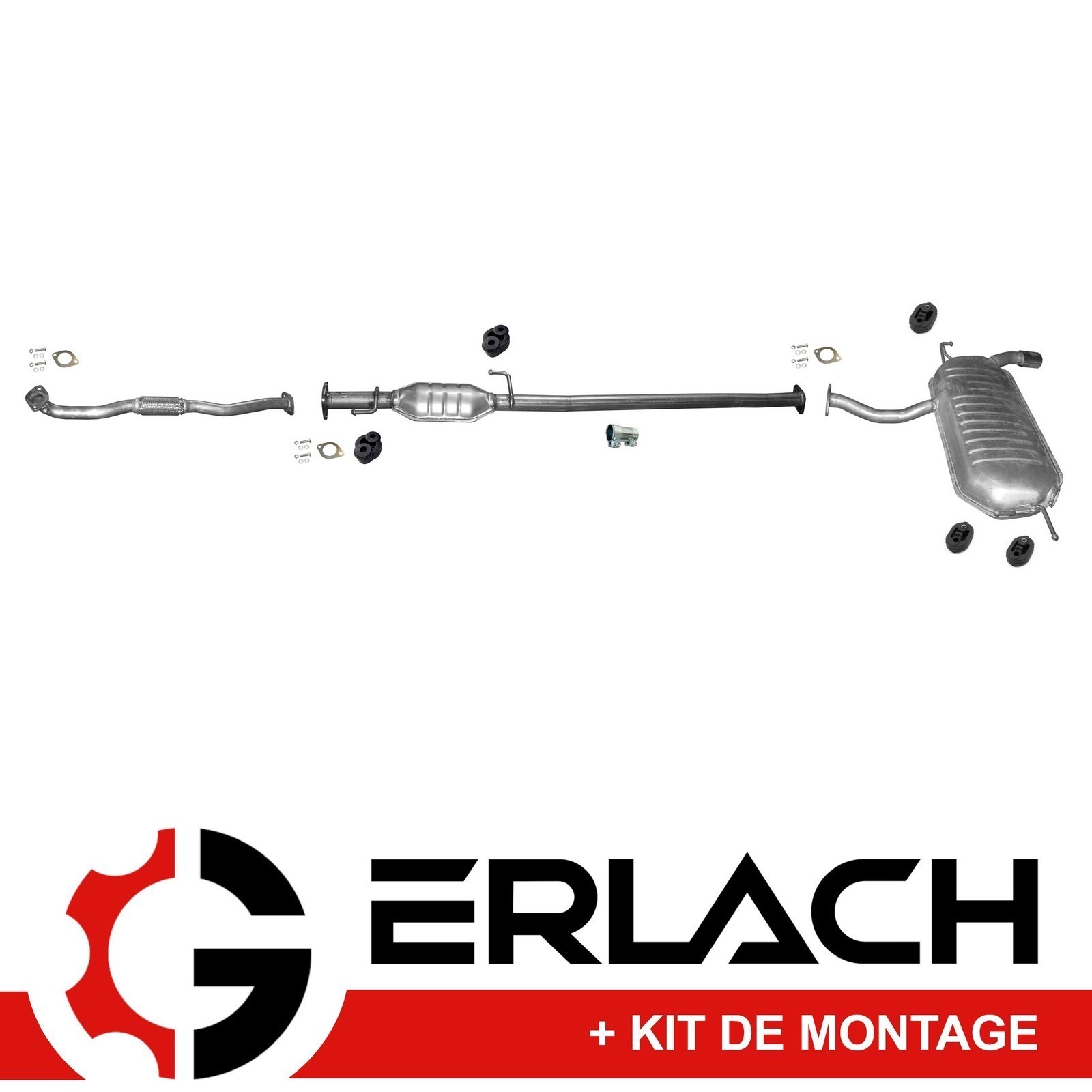 Silencieux d'échappement pour Hyundai Tucson et Kia Sportage 2.0 4x4, modèle acier 6792