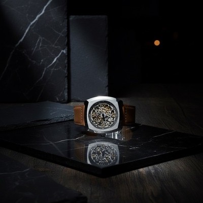 Seagull Automatic Skeleton Watch Tonneau Luminous Mechanical Watch 849.27.6094K