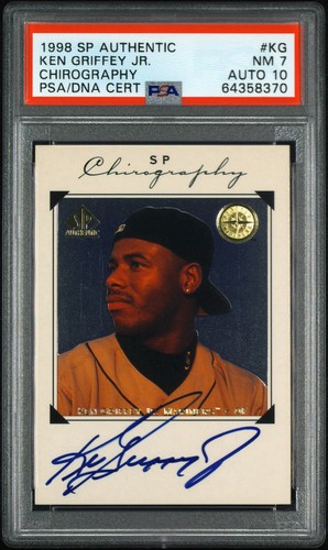 Ken Griffey Jr. #KG 1998 SP Authentic Chirography card