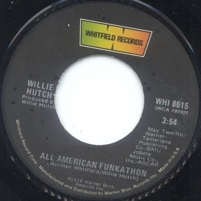 Willie Hutch - All American Funkathon / And All Hell Broke Loose - Us - G8100z