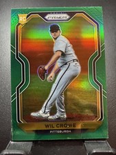 2021 Panini Prizm #102 Wil Crowe Green Prizm